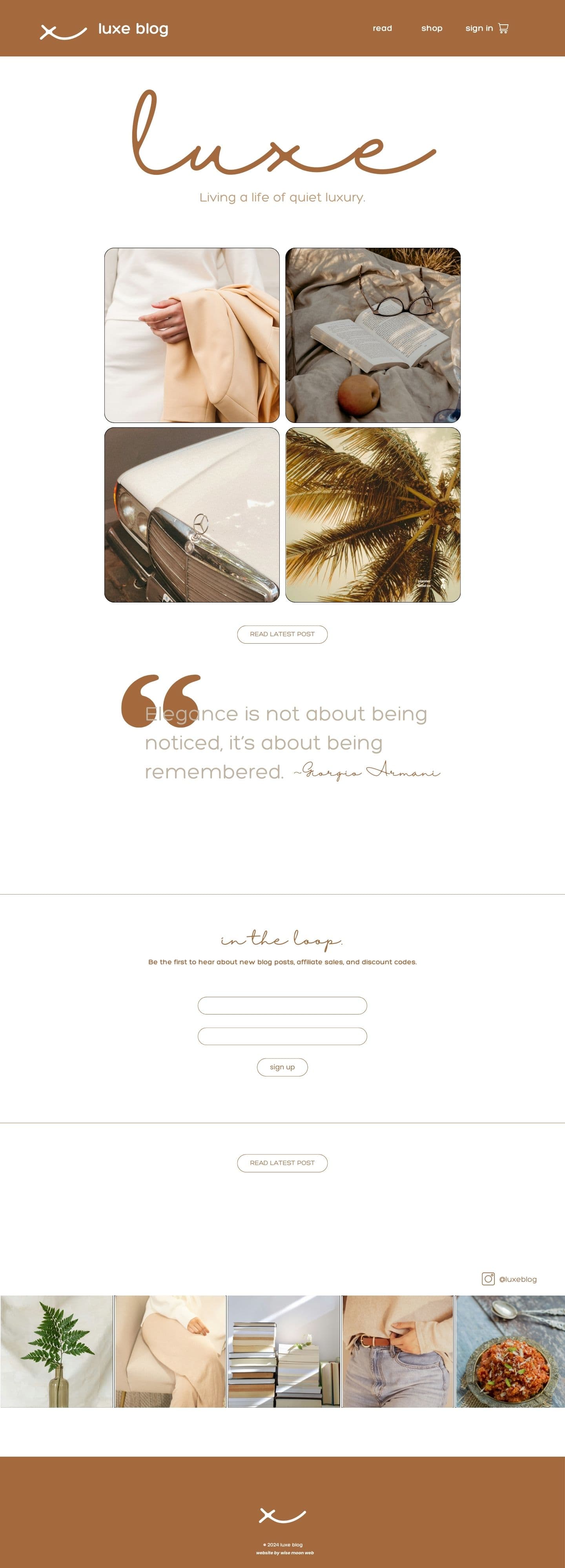 Luxe Blog Mockup